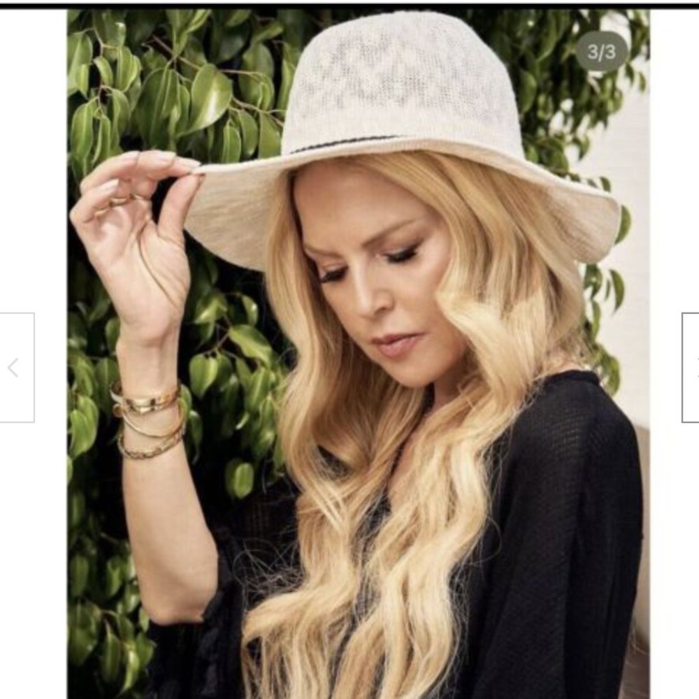 RACHEL ZOE Riviera Hat Packable Adjustable Never Worn